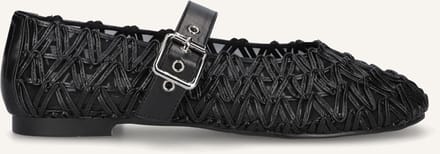 Notre-V Popper Ballerina's Dames - Zwart - Maat 41