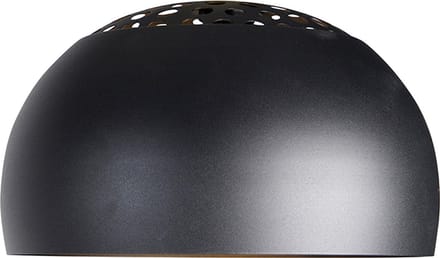 QAZQA xxl - Lampenkap - Ø 33 cm - Zwart -