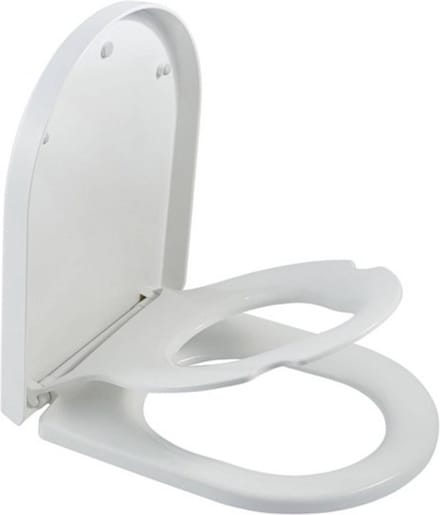 Saqu Touch Double WC Bril - met Softclose en Quick Release - 37.1x44.4x4.8 cm - Wit - Toiletbril