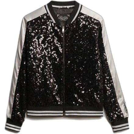 Superdry - Suikajan jack met pailletten - Dames - Buitenjassen