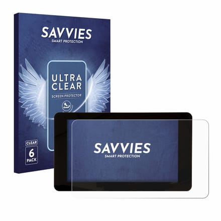 Savvies - Screenprotector voor Raspberry Pi Touchscreen 7" - Folie Beschermfolie transparant 6 Stuks