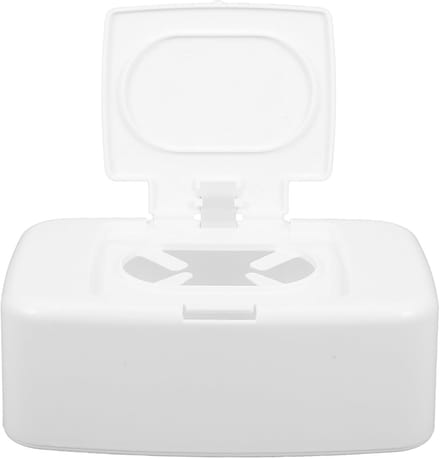 Doekjes Dispenser - Hervulbare Opbergdoos - Babykamer Keuken - Antislip Bodem - 17 cm - Wit