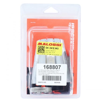 Filtre à air cornet droit Malossi pour deux roues Dellorto PHBG 15-21 04 2412