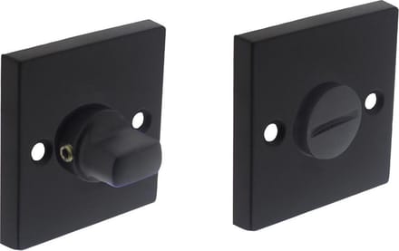 Intersteel Rozet toilet-/badkamersluiting vierkant groot mat zwart