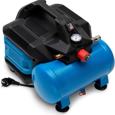 White-Label® Stille Compressor - Airpress - Luchtcompressor - Blauw