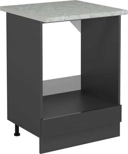 Vicco R-Line Ovenombouwkast – 60 cm WB Marmer Antraciet Hoogglans