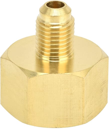 Dailygoods - Messing Koelmiddeltank Adapter voor Airconditioning