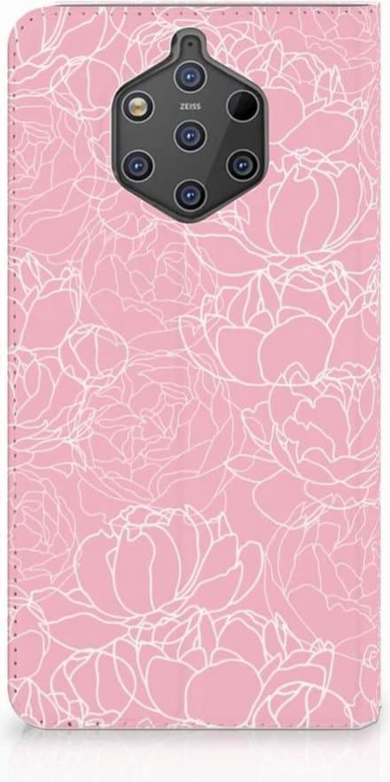 Nokia 9 PureView Smart Cover White Flowers