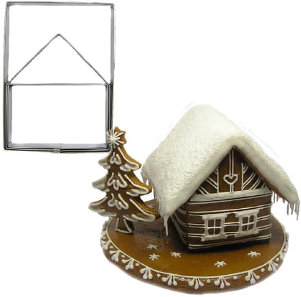 BrandNewCake Uitsteekvorm Huis 3D RVS 9cm