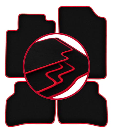 CARLUX-RED automatten voor: Mazda MX-3 coupé (1991-1998)