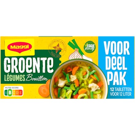 Bouillon groente veg 12 blokjes