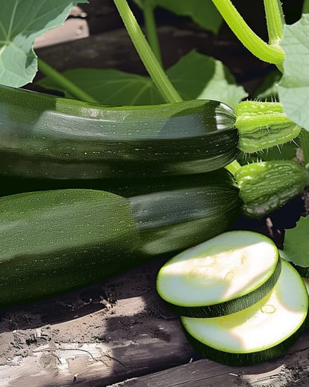 2 sets - Courgette Zaden Black Forest F1 Rankend Cucurbita Pepo