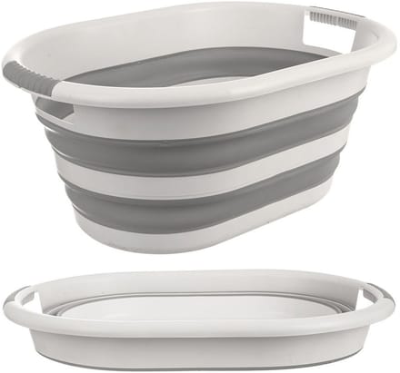 Orion - Opvouwbare Wasmand - 38L - Grijs - Compact