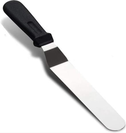 *** Palet 32 cm Gebogen Spatel - Middel - Paletmes - Glaceermes - Voor Professioneel Gebruik - van Heble®