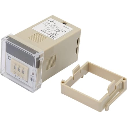 0111ROM E5C4R20K Temperatuurregelaar K Type Thermokoppel 220V 0399 graden Celsius gray