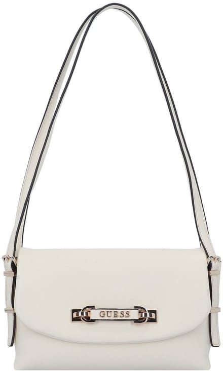 GUESS Schoudertas Lefia Flap Shoulder Bag Cream White Crème