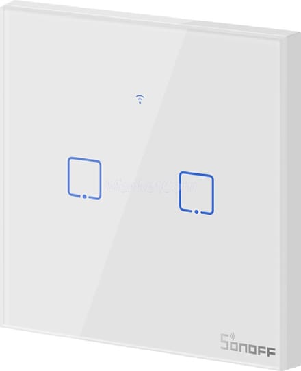 Smart Switch WiFi Sonoff T0 EU TX (2-kanaals)