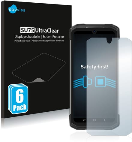 Savvies - Screenprotector voor Doogee S98 Pro - Folie Beschermfolie transparant 6 Stuks