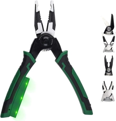 Elektricien Tang - Multitool - Elektrisch Onderhoud - 6-in-1 Functionaliteit - 120mm Handvat - Grijs