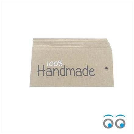 Kaartjes "Hand Made" (100 stuks)