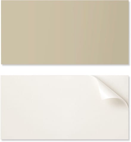 Zelfklevend decoratief element van vinyl voor thuis, 100x50 cm, kleur: vuilgeel.