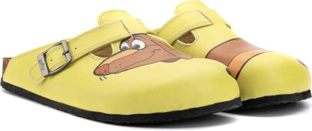 GOBY Doggy Dog Clogs - Slippers - Klompen - Hoge Kwaliteit - Handmade - Hondenprint - Maat 42