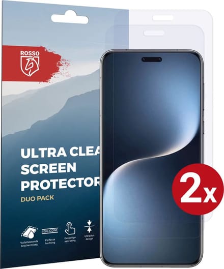 Rosso Screen Protector Geschikt voor Honor Magic 7 Pro | Ultra Clear Duo Pack | TPU Folie | Case Friendly Beschermfolie | 2 Stuks