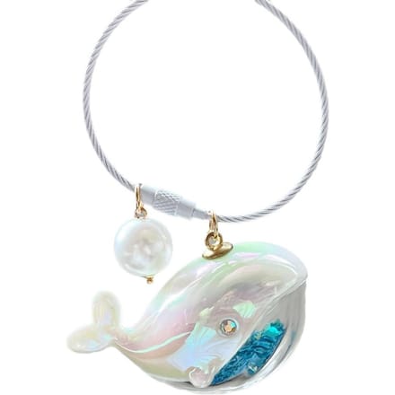 Walvis Sleutelhanger Rugzak Hanger Oceaan Stel hemelsblauwe kleur