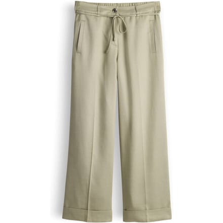 wide leg broek met strikceintuur model 'Meeri bloom'