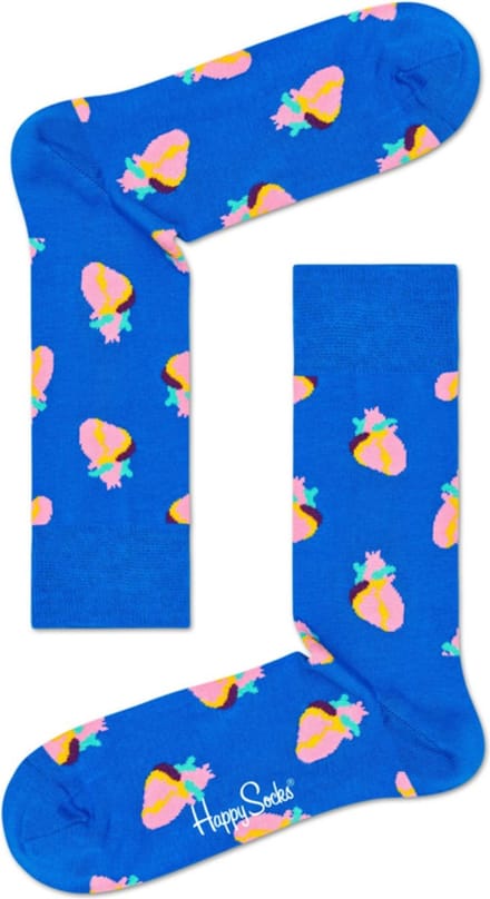 Happy Socks True Love Sokken, Blauw - Maat 36-40