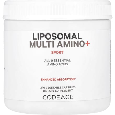 Codeage, Liposomale Multi Amino+, Sport, 240 Veggie Capsules