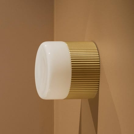 Globen Lighting badkamer wandlamp Hubble 12 messing, Ø 12 cm
