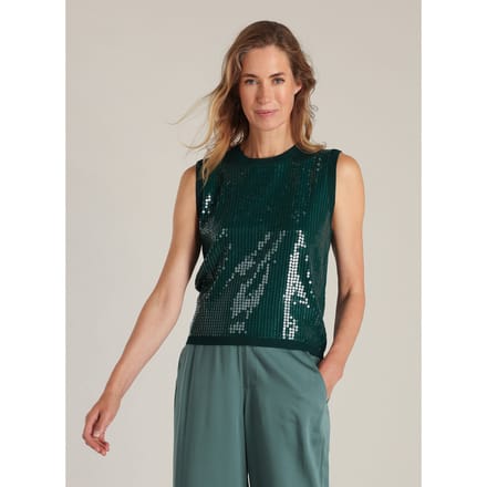 YEST YESTdelmira Tops - Teal Green - maat 48