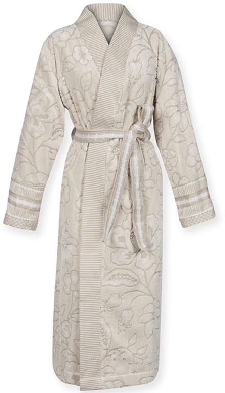 Pip Studio Jasmin Jacquard Badjas Zand-Maat: S