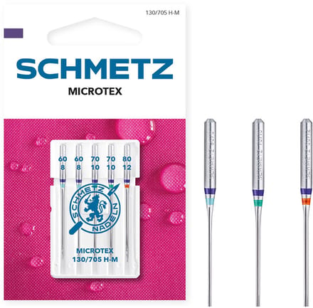 Naaimachinenaalden microtex assorti dikte 60-70-80
