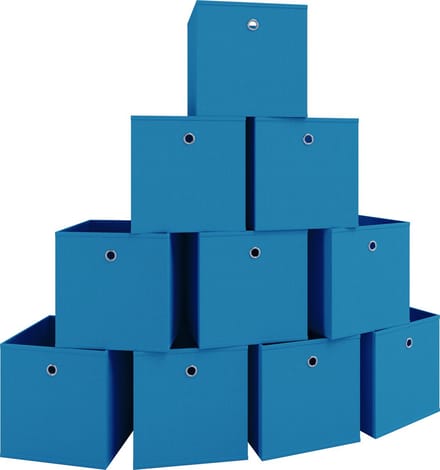Set van 10 vouwdozen vouwdoos stoffen doos vouwdozen plank doos opbergdozen