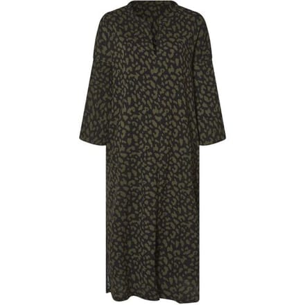 ESMARA Dames jurk - plus size (Groen/print, XL (48/50))