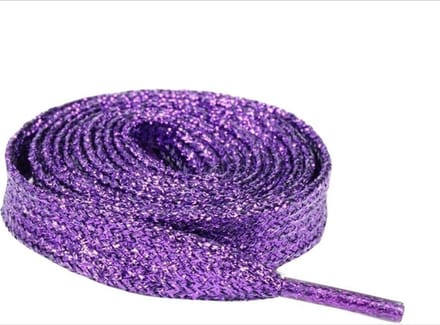 Scoby - Veters - Glitter Veters - Hippe Veters - Glitter Laces - 110CM - Paars - 1 Paar