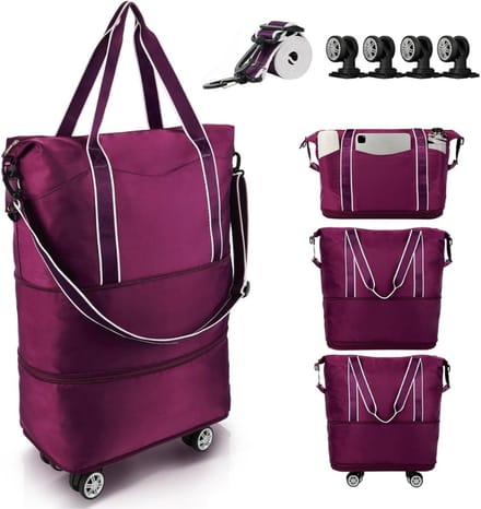 CRLYN® Weekendtas Met Wieltjes - Reistas - Wieltas