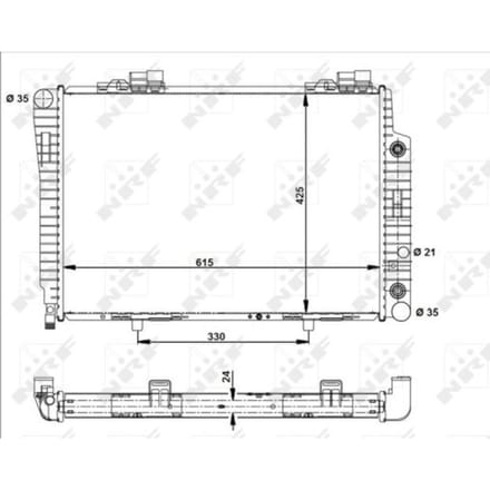 Radiator, motorkoeling NRF 51282