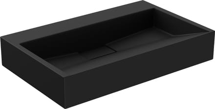 Mexen Ava opzetwastafel van composiet B/O 60 x 38 cm, zwart - 23016070