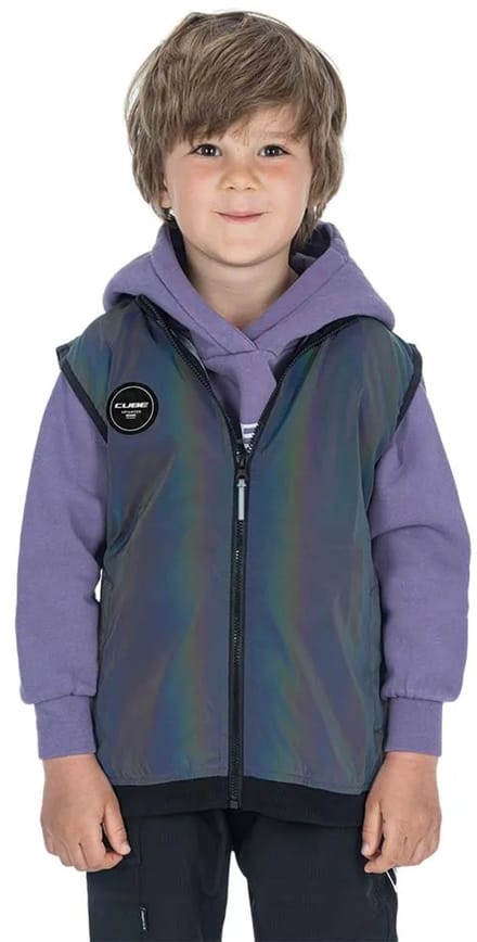 Cube Safety Rookie Gilet Paars M Kinderen