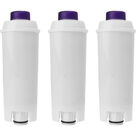 3 stuks Koffiemachine Waterfilter Vervanging ABS voor DeLonghi DLSC002 Koffiezetapparaat white