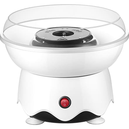 Machine à guimauve domestique pour enfants, moteur en cuivre pur haute puissance 400W avec plaque anti-éclaboussures US Plug blanc