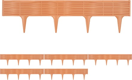 Deuba Borderrand - 3,9m Kunststof Weerbestendig - Terracotta
