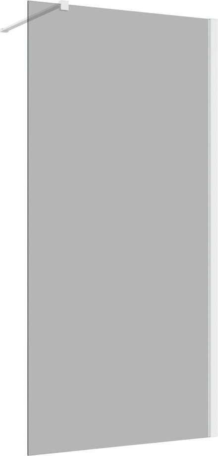 Inloopdouche 30x200 8mm Nano glas mat wit serie Silvio rookglas