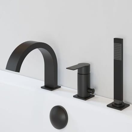 pianura Kronenbach Omega 2.0 3-hole bath faucet 19965001KB