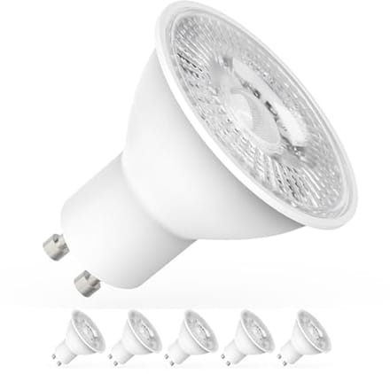 Energiezuinige GU10 LED Lamp 5-Pack - 5W - 6000K Koel Wit Licht - Lange Levensduur