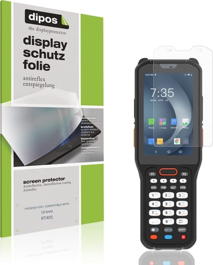 dipos – 4x Matte Beschermfolie geschikt voor Urovo RT40S | Krasbestendige & antireflecterende Screenprotector Ultra-Thin