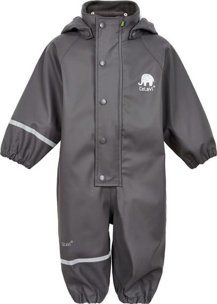 CeLaVi - Regenoverall voor kinderen - Grijs - maat 80cm